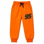 Boys Orange Lightning McQueen Fleece Winter Coord Set (2 Piece) - Size 1 - 10 Years