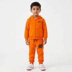 Boys Orange Lightning McQueen Fleece Winter Coord Set (2 Piece) - Size 1 - 10 Years