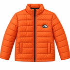 Boys Orange Puffer Jacket – The North Face Print (Size 2 - 7 Years)