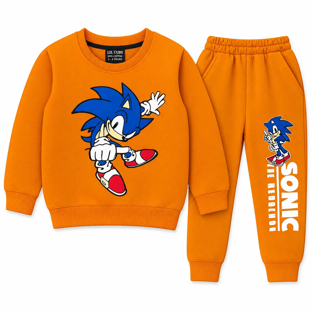 Boys Orange Sonic Winter Coord Set (2 Piece) - Size 1 - 12 Years