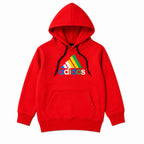 Boys Peach Red Adidas Winter Hoodie Coord Set (2 Piece) - Size 1 - 12 Years