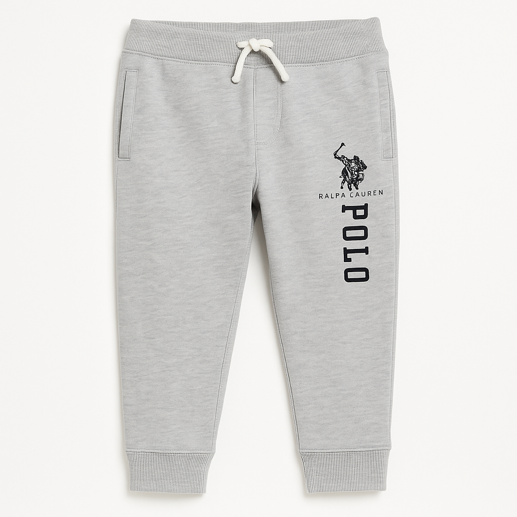 Boys Polo fleece trousers in dark winter fabric – cozy and stylish kids sweatpants

