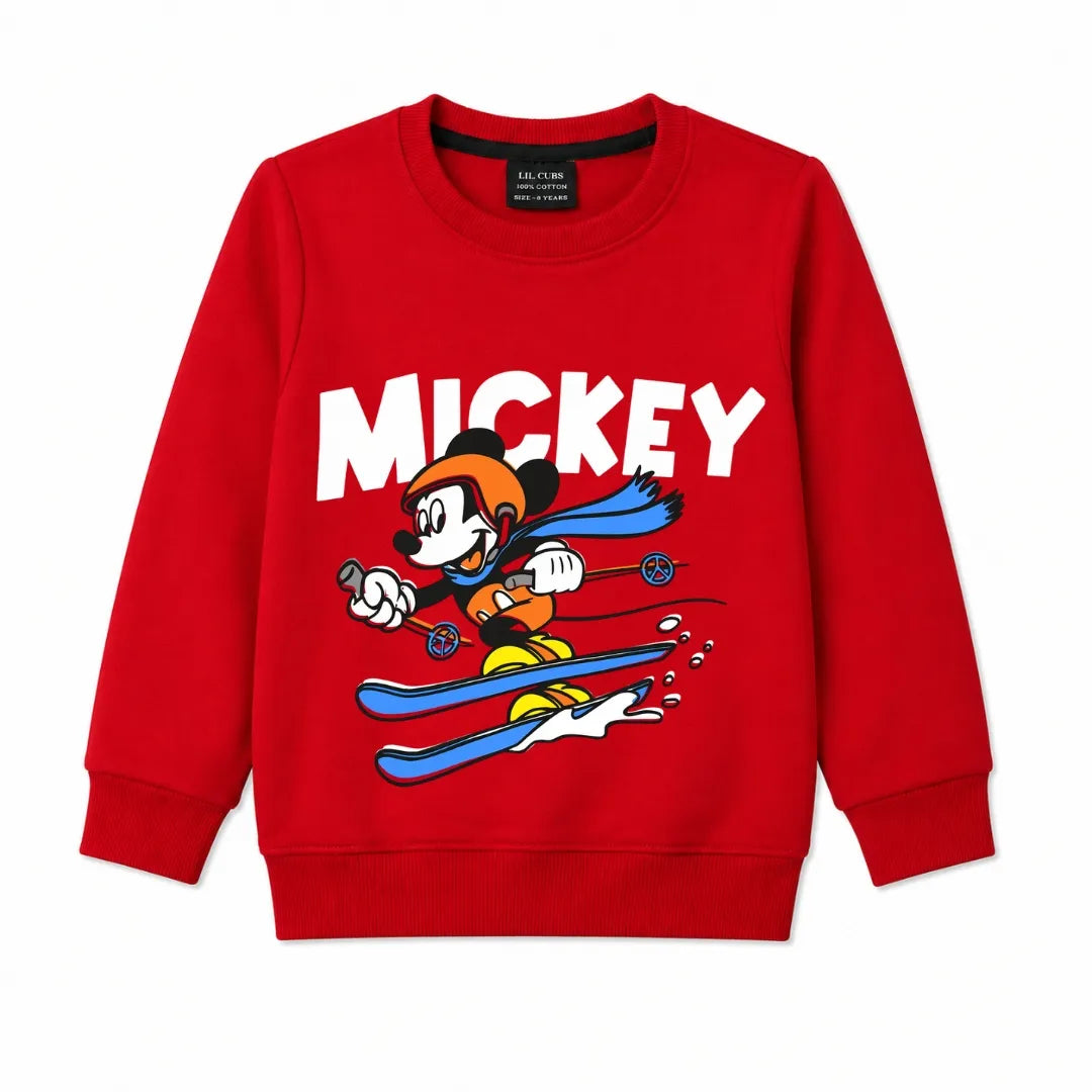 Boys Red Mickey Ski Club Winter Coord Set (2 Piece) - Size 1 - 12 Years