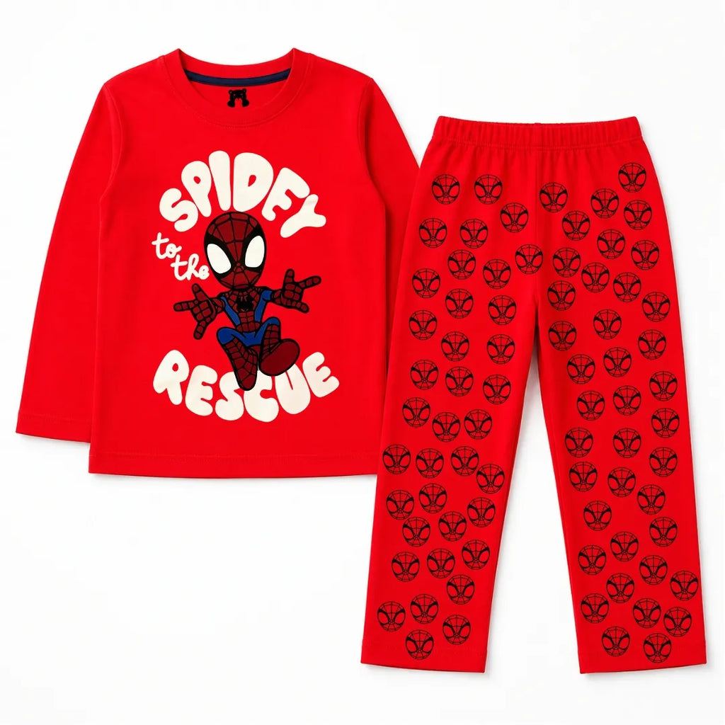 Boys Red Spidey Summer Coord Set (2 Piece) - Size 1 - 12 Years