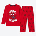 Boys red Spidey summer coord set by Lil' Cubs, 2-piece outfit with Spiderman print for ages 1 to 12 years.