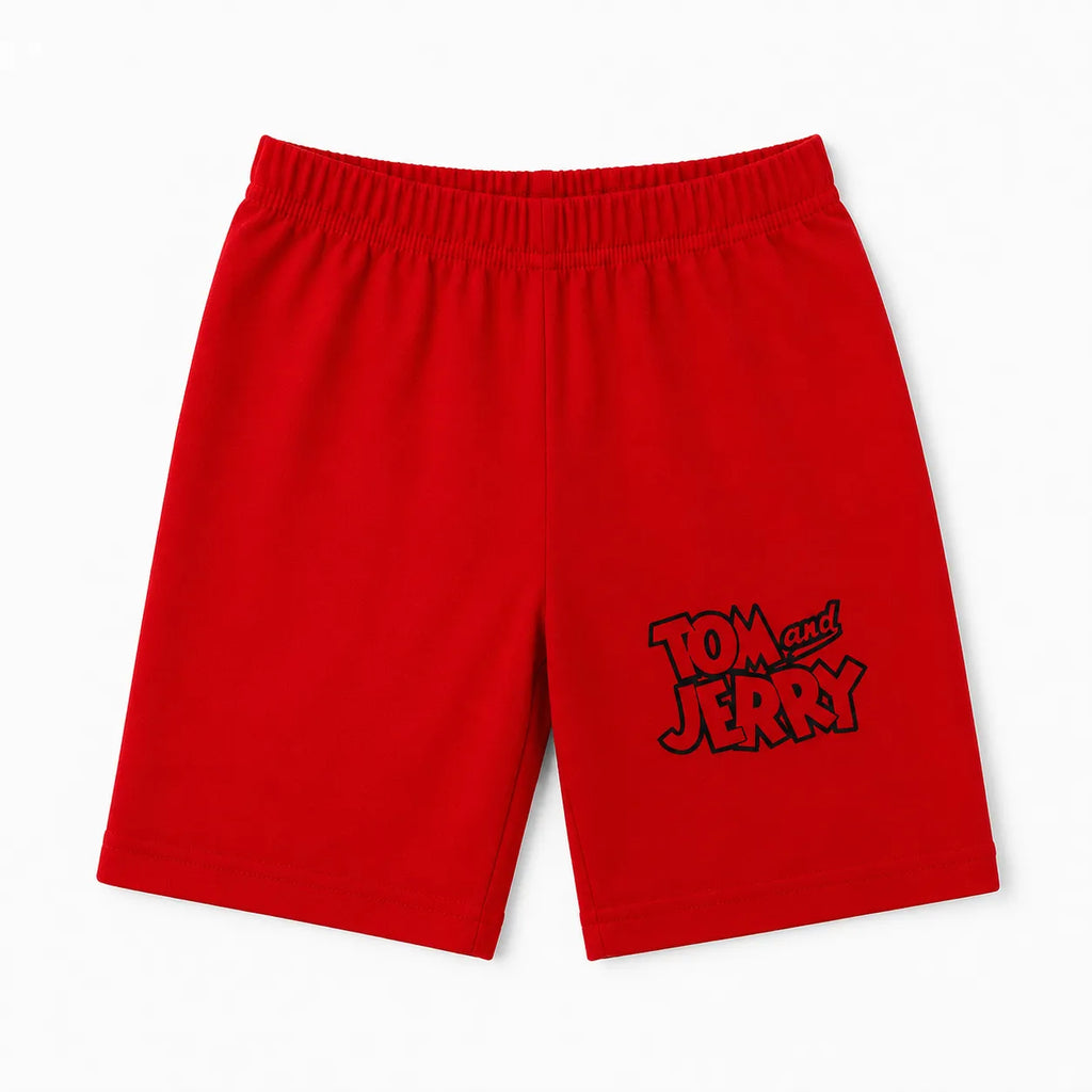 Boys Red Tom & Jerry Summer Coord Set (1–12 Years)
