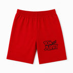 Red Tom & Jerry boys' summer coord set by lilcubspk featuring a playful cartoon design for ages 1 to 12.