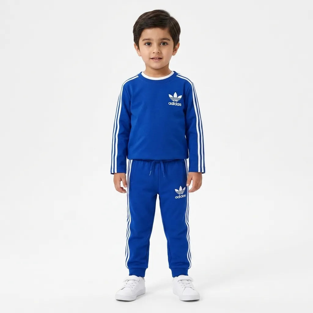 Boys Royal Blue Adidas Summer Coord Set (2 Piece) - Size 1 - 12 Years