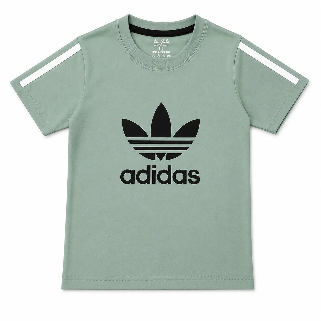 Boys Sea Green & Black Adidas Summer Coord Set (2 Piece) Age 1 - 12 Years