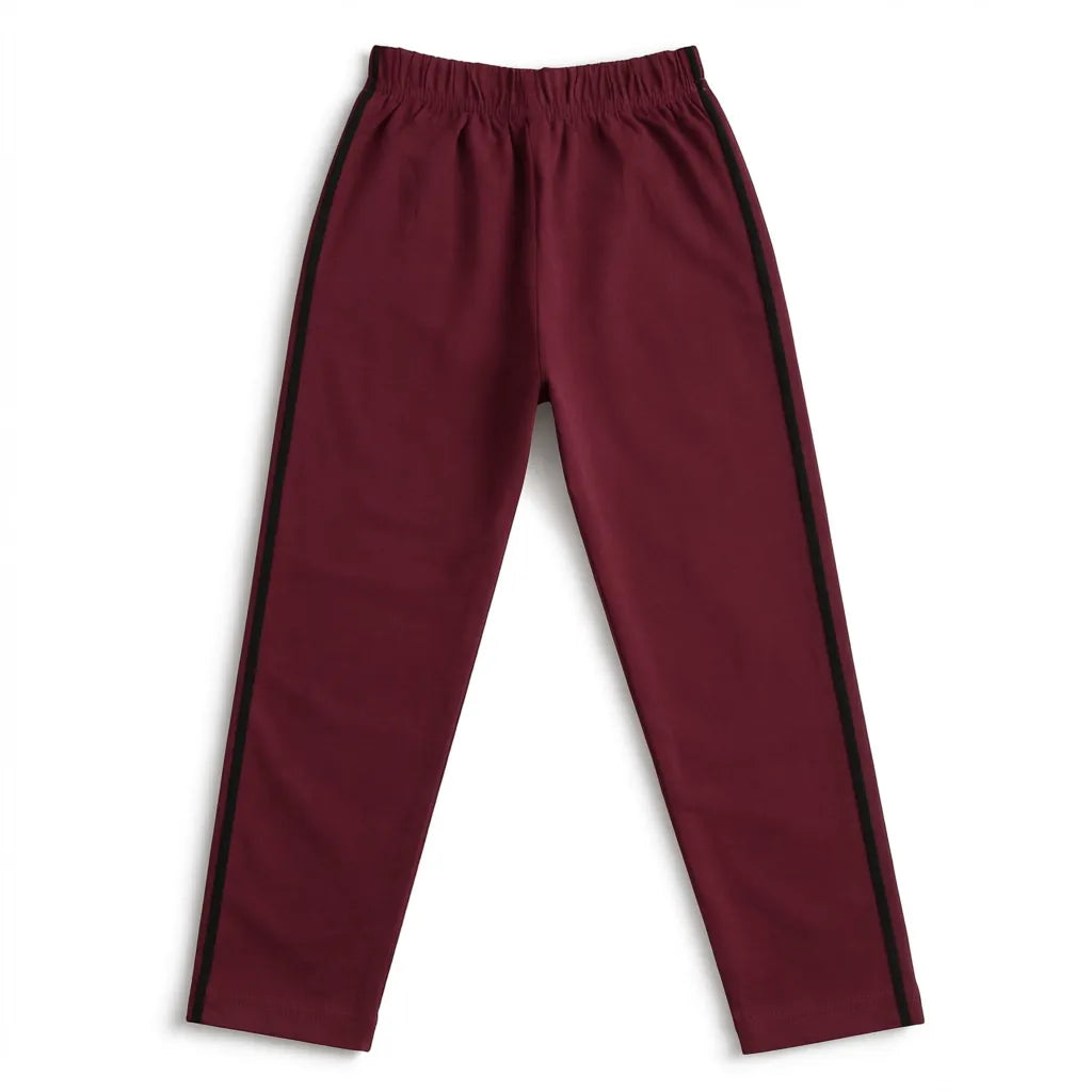 Boys Cotton Trousers with White Stripes (Pack of 5)