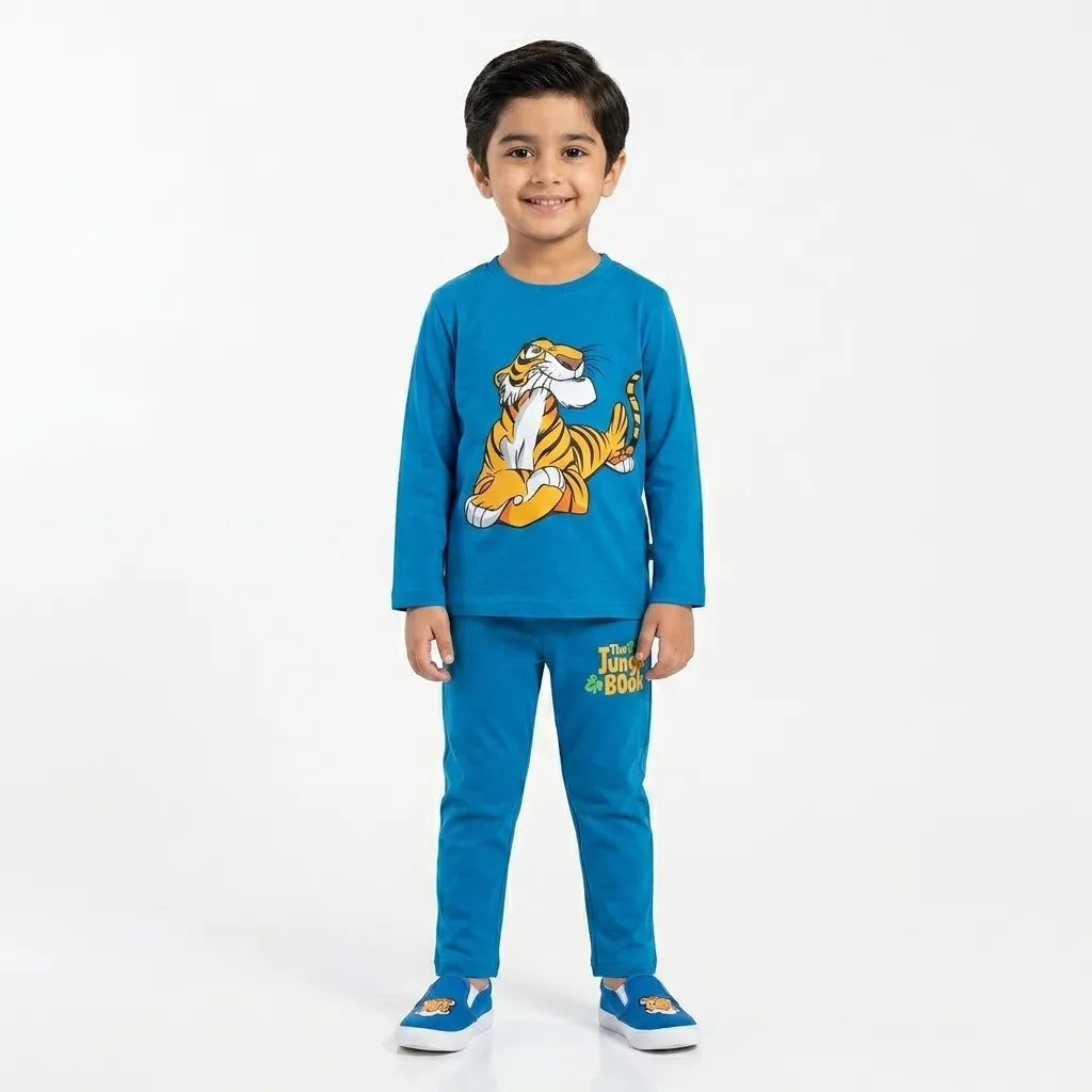 Boys Teal Blue Jungle Book Coord Set (2 Piece) - Size 1 - 12 Years
