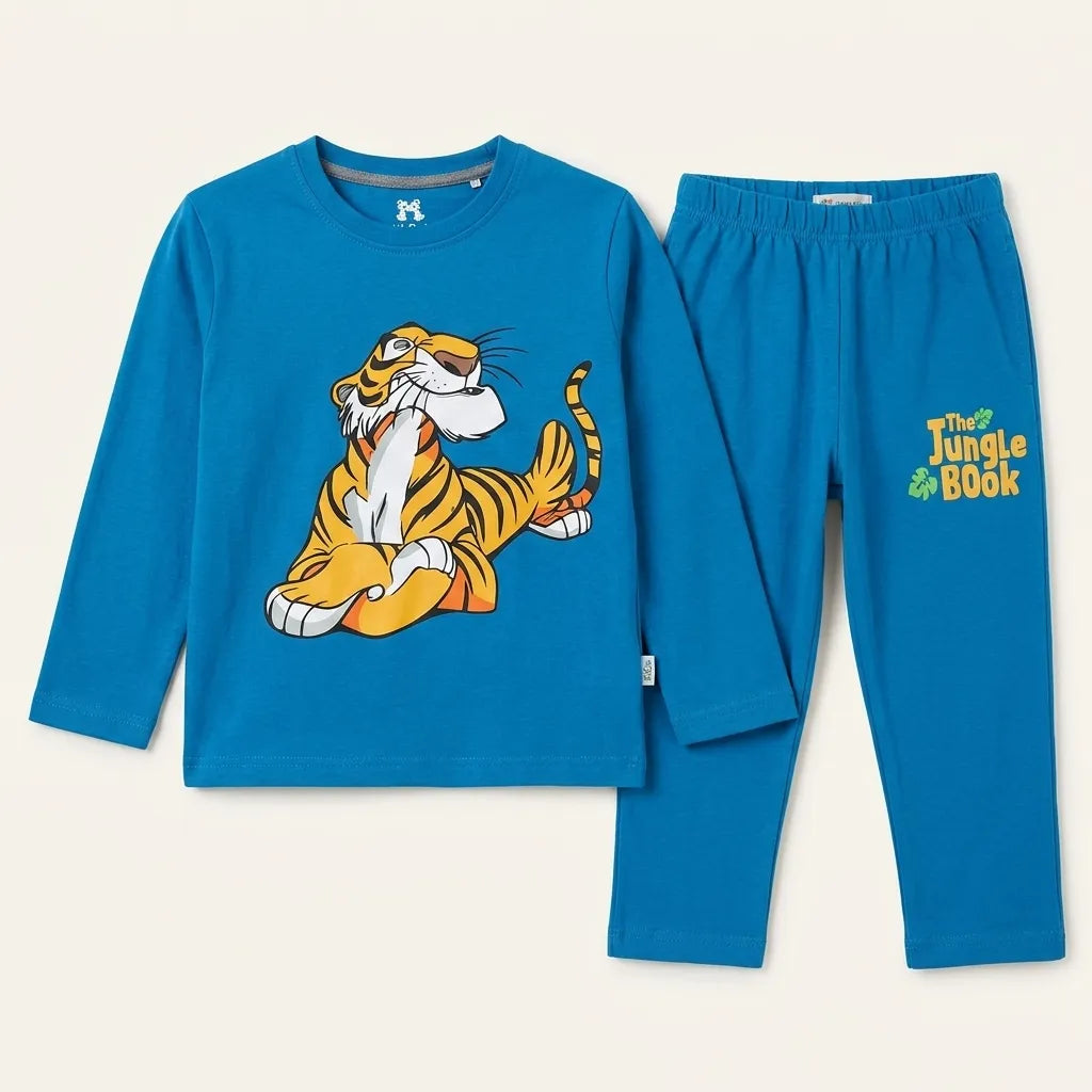 Boys Teal Blue Jungle Book Coord Set (2 Piece) - Size 1 - 12 Years