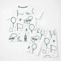 Boys White 14th August Celebration Summer Coord Set (2 Piece) Age 1 - 12 Years