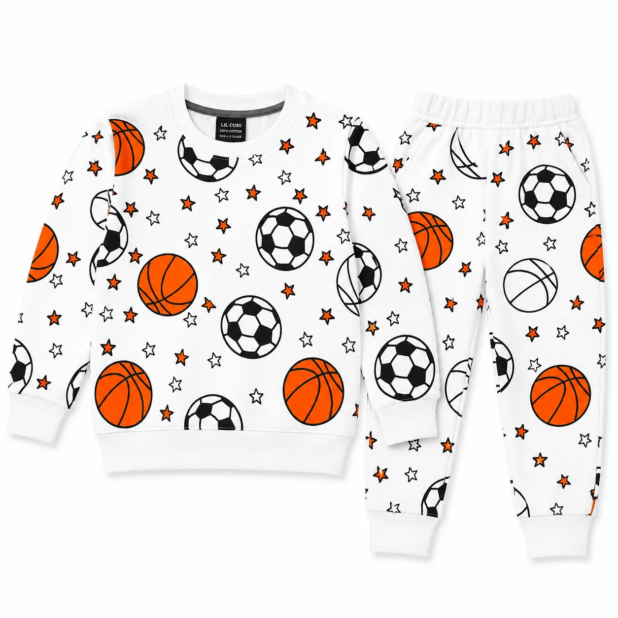 Boys White Football Winter Coord Set (2 Piece) - Size 1 - 12 Years