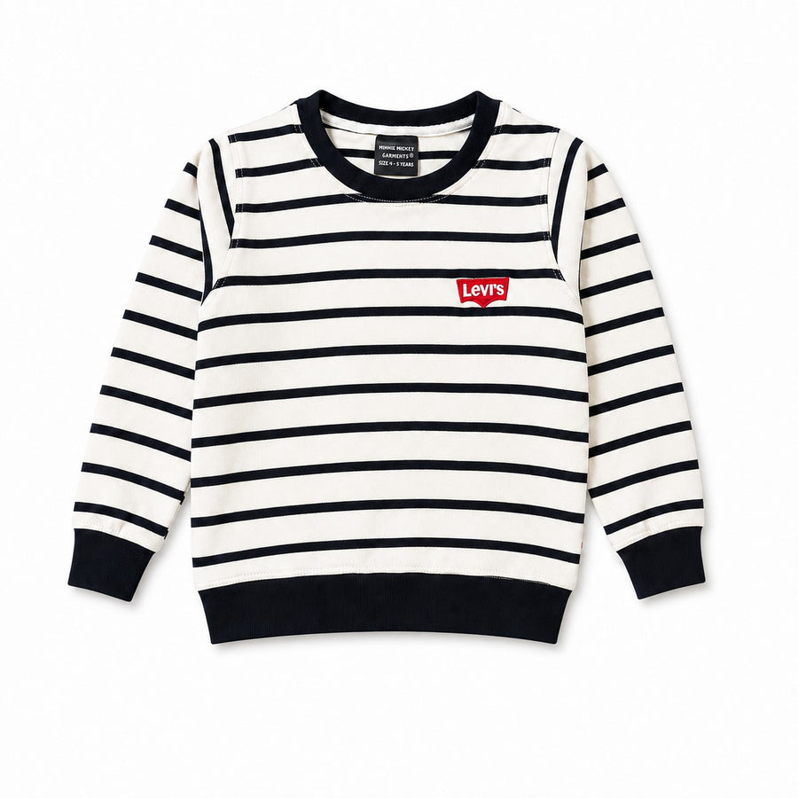 Boys White Levi's Winter Coord Set (2 Piece) - Size 1 - 12 Years