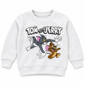 Boys White Tom & Jerry Winter Sweatshirt (Size 9 Months - 12 Years)