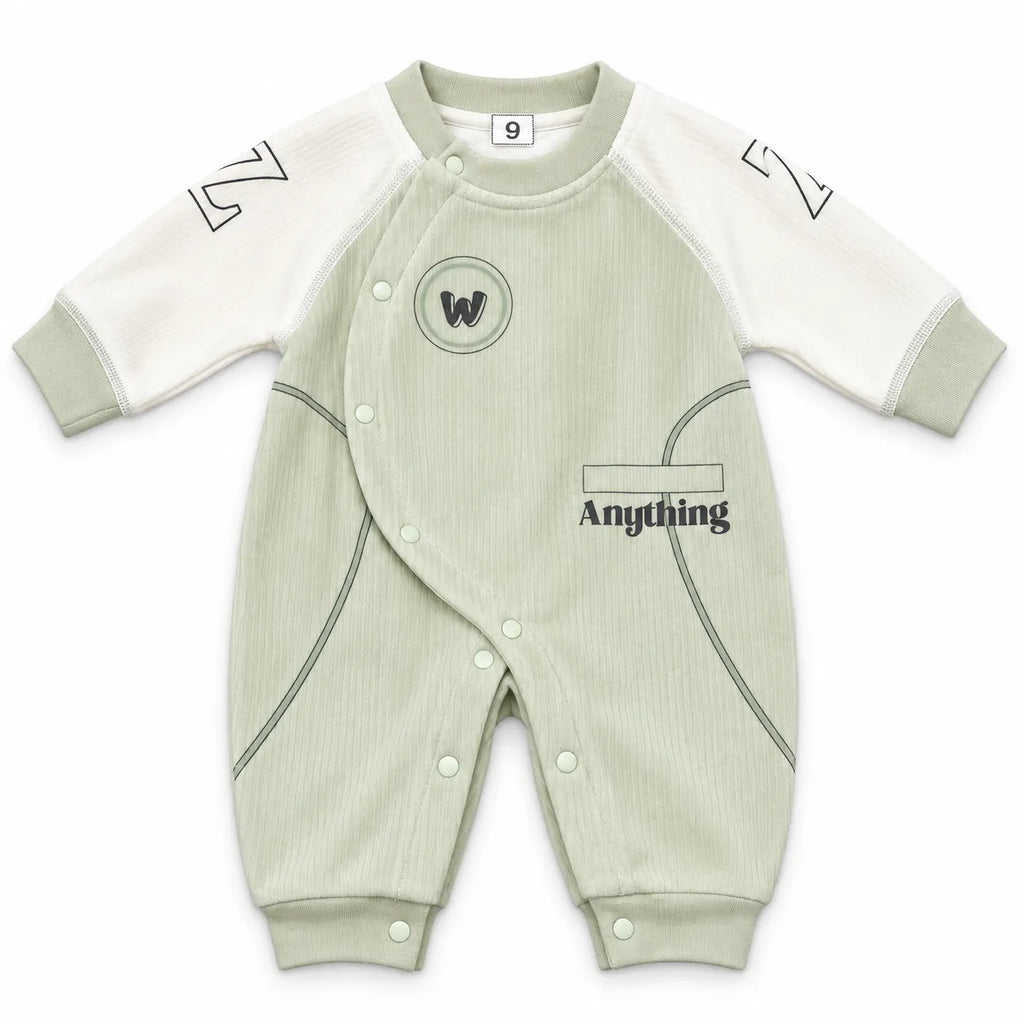Boys Winter Imported Sea Green Anything Romper (Size 0 - 6 Months)