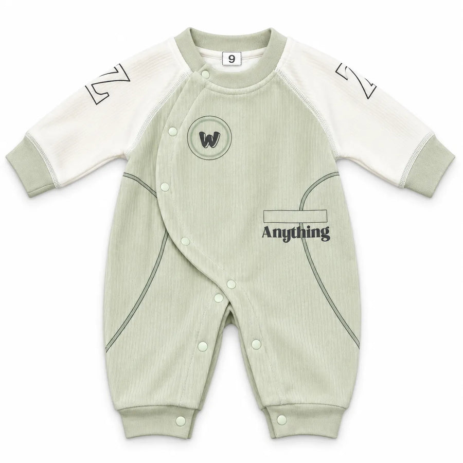 Boys Winter Imported Sea Green Anything Romper (Size 0 - 6 Months)