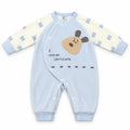 Boys Winter Imported Sky Blue Chocolate Romper (Size 0 - 6 Months)