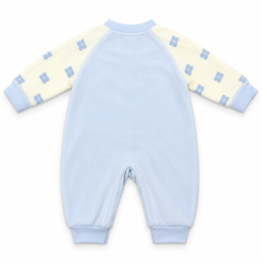 Boys Winter Imported Sky Blue Chocolate Romper (Size 0 - 6 Months)