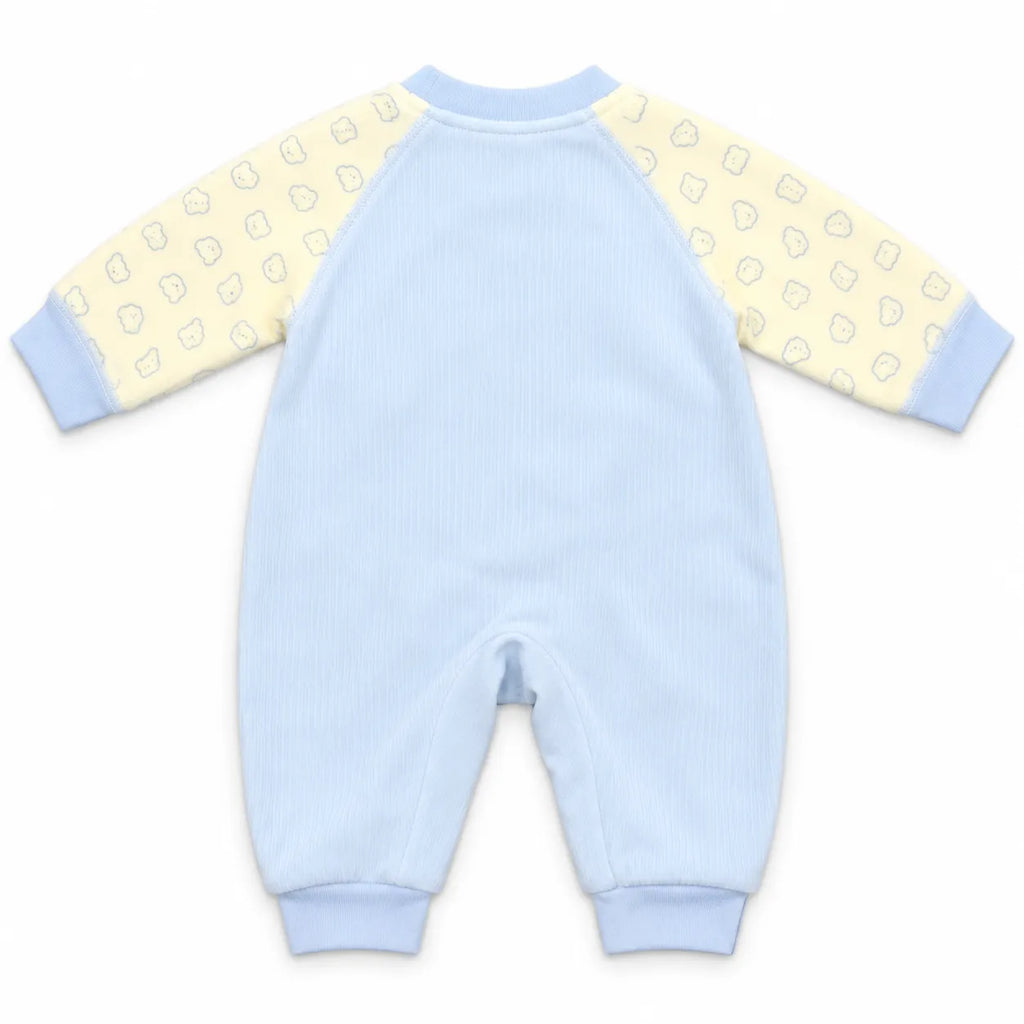 Boys Winter Imported Sky Blue Panda Romper (Size 0 - 6 Months)