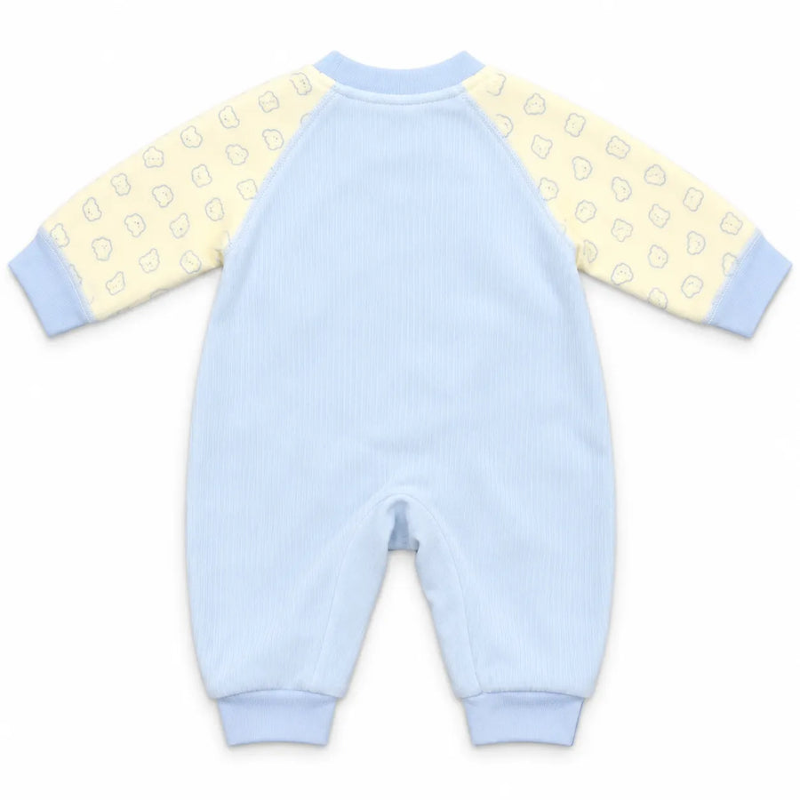 Boys Winter Imported Sky Blue Panda Romper (Size 0 - 6 Months)