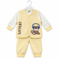 Boys Winter Imported Suiting Yellow Little Panda Print (Size 0 - 6 Months)