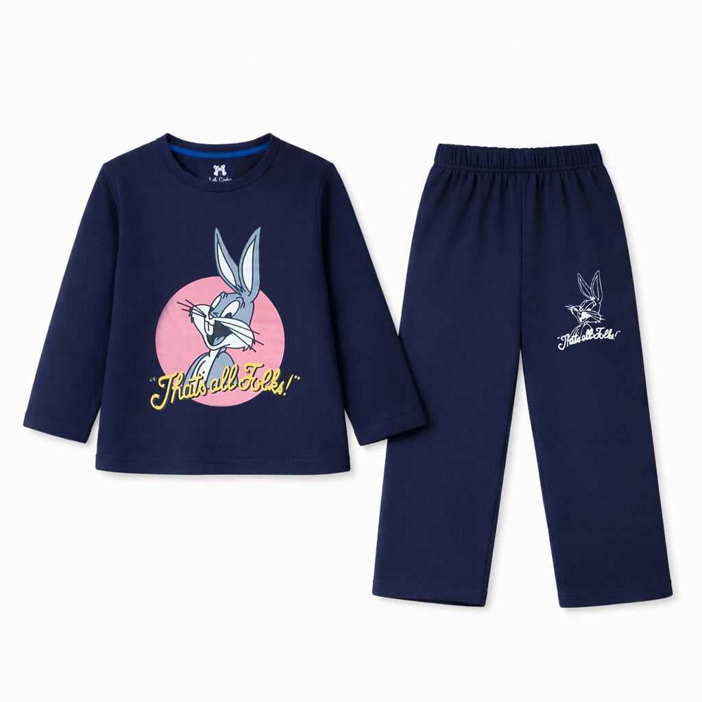 Looney Tunes Navy Blue Summer Coord Set (2-Piece)