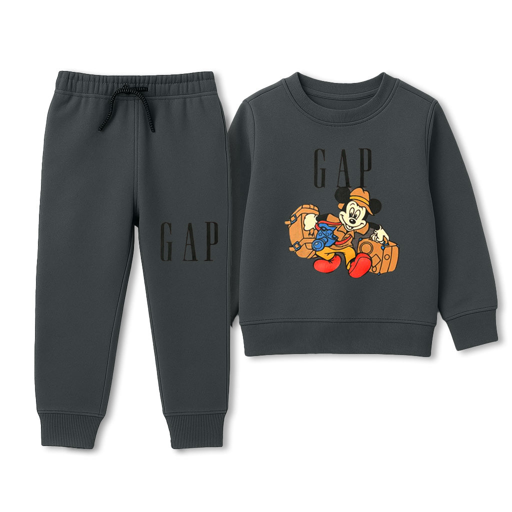 Charcoal Grey GAP Kids' Toddler Tracksuit – Comfortable & Stylish 2-Piece Set