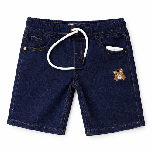 Lilcubspk boys' denim shorts in various shades of blue, stylish and comfortable for ages 9 months to 12 years.