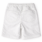 Girls white denim shorts with butterfly embroidery by lilcubspk, featuring a cute design for ages 6 months to 5 years.
