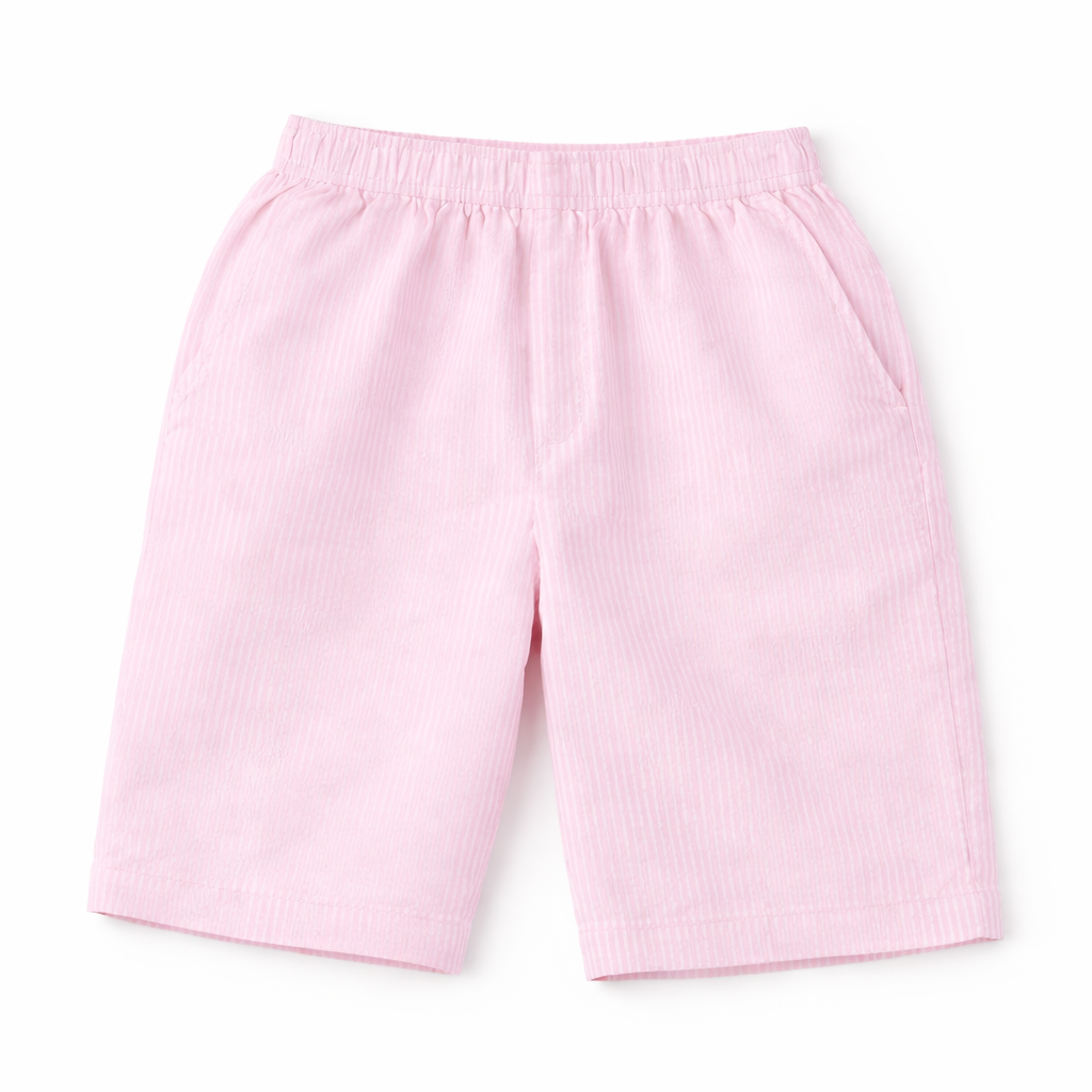 Boys Pink Cotton Summer Coord Set 2-Piece for Kids (S - 2XL Size) | Lil' Cubs