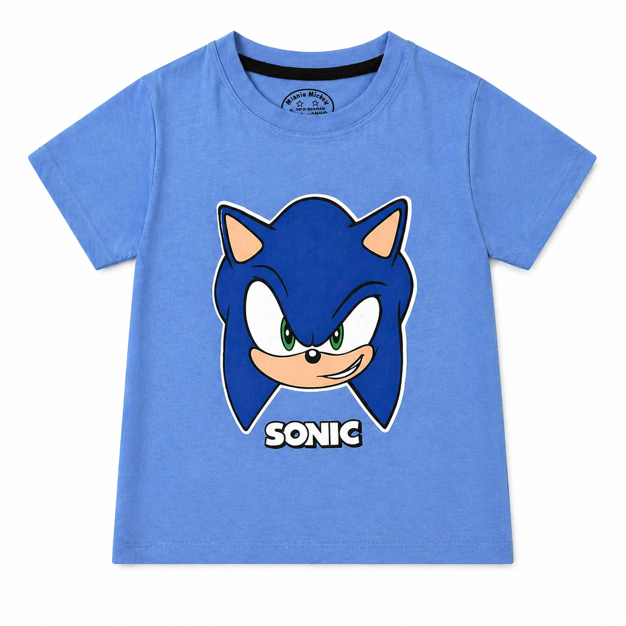 Sky Blue & Light Olive Sonic Coord Set for Boys (1–12 Years)