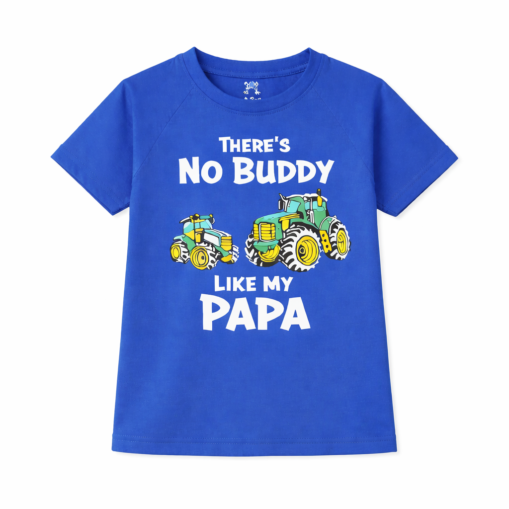 Lil' Cubs No Buddy Like My Papa summer shorts coord set for kids, includes matching top and shorts in a playful design.