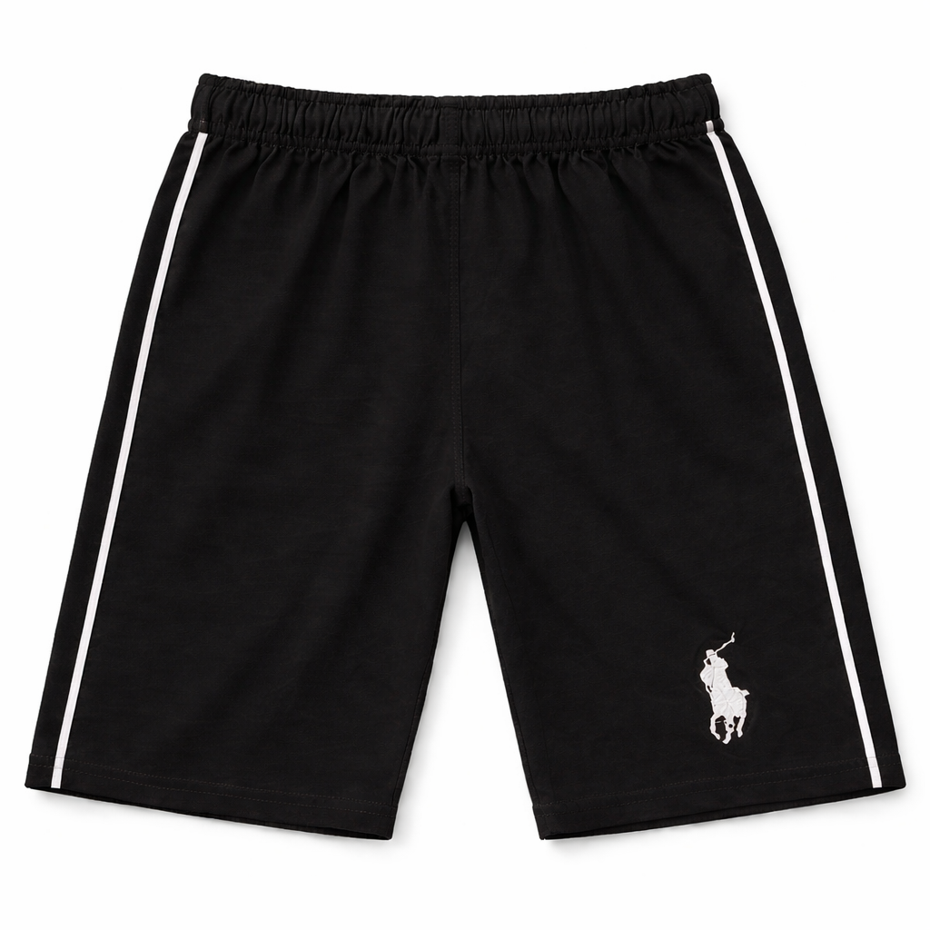 Boys Polo Shorts with Sides Stripe (Pack 4 of 5) - Lil' Cubs