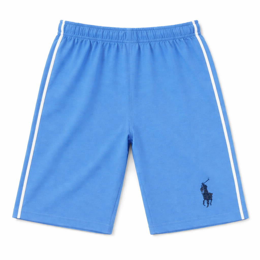 Boys Polo Shorts with Sides Stripe (Different Shades)