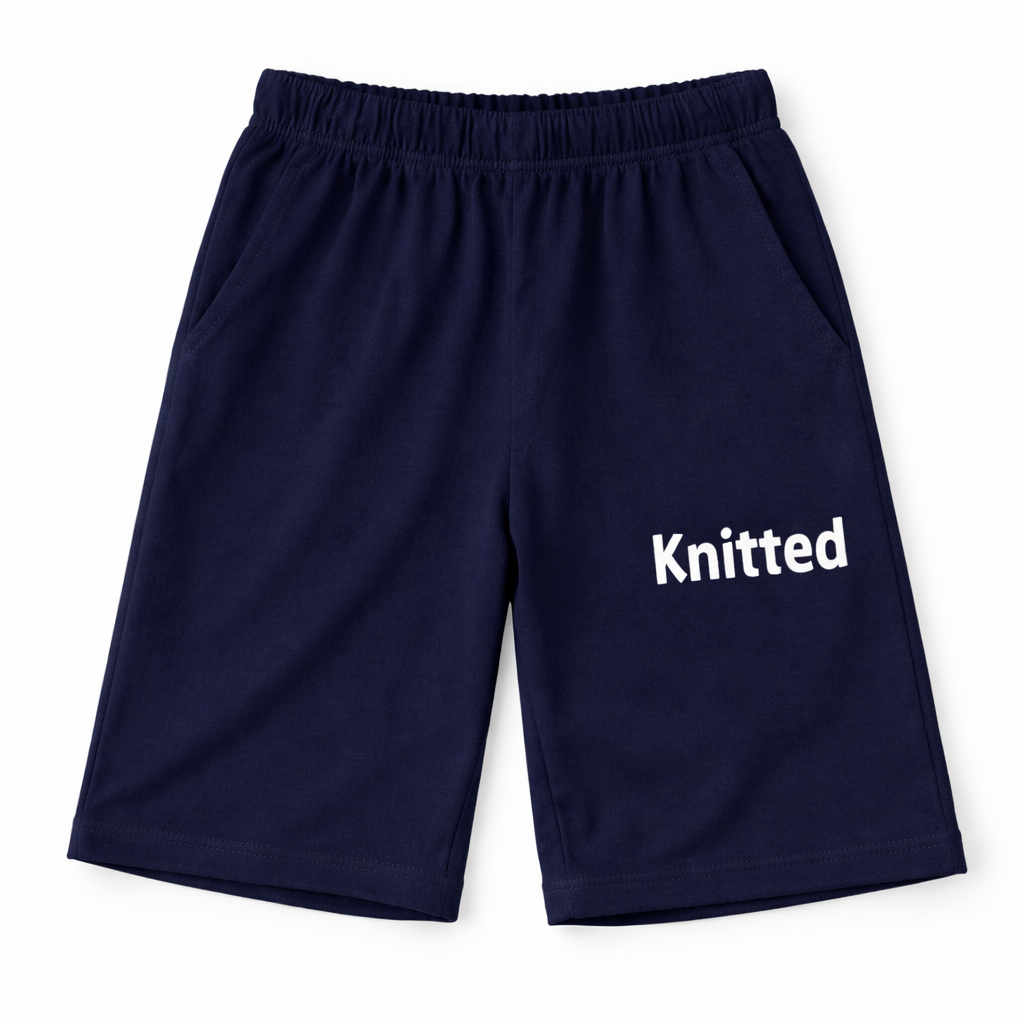 Basketball Bear Navy Blue Summer Coord Set (2-Piece)