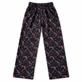 Girls navy blue cotton pajamas with celebration print from lilcubspk, featuring comfortable trousers and a cozy, playful design.
