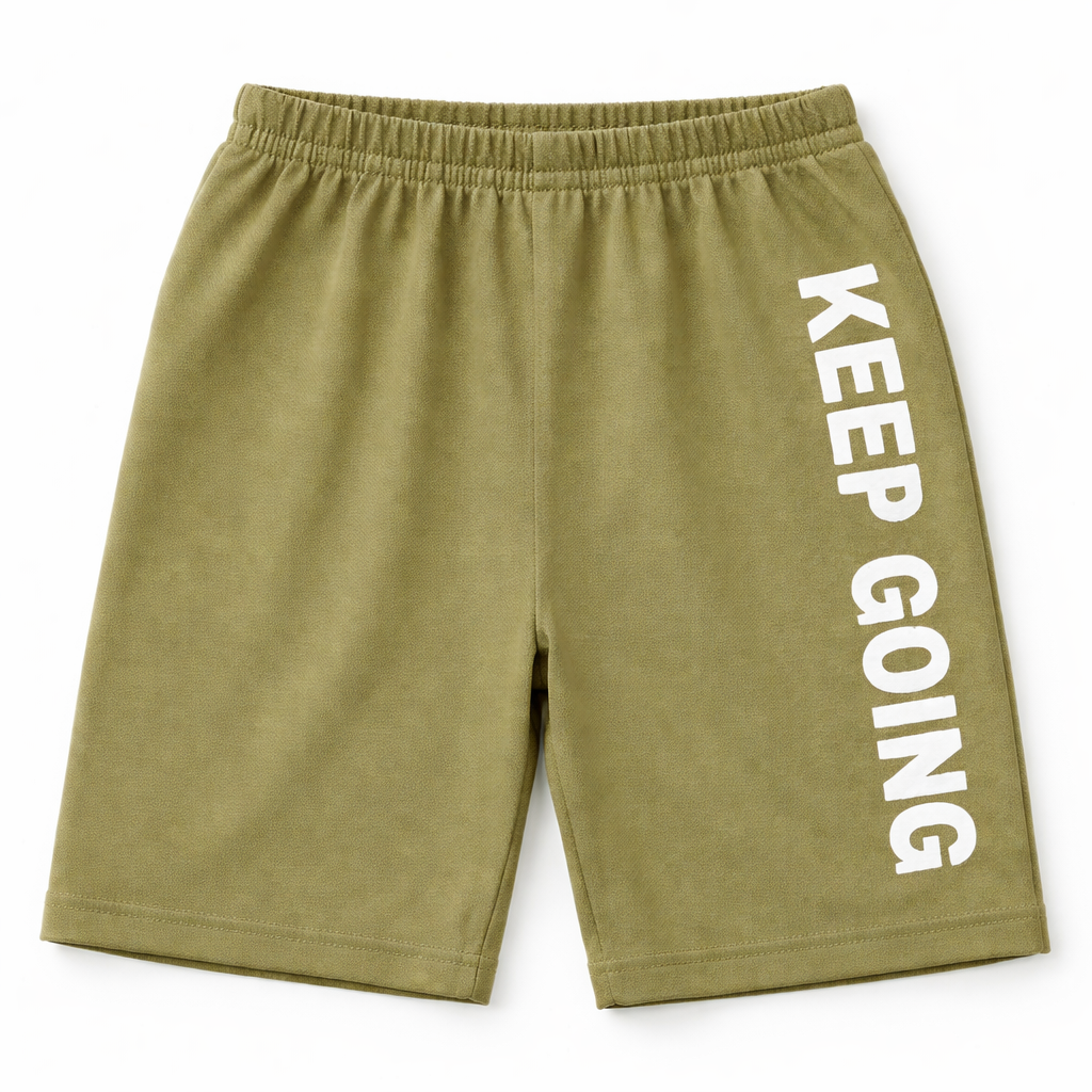 Light Olive Racing Car Summer Coord Set (2-Piece)