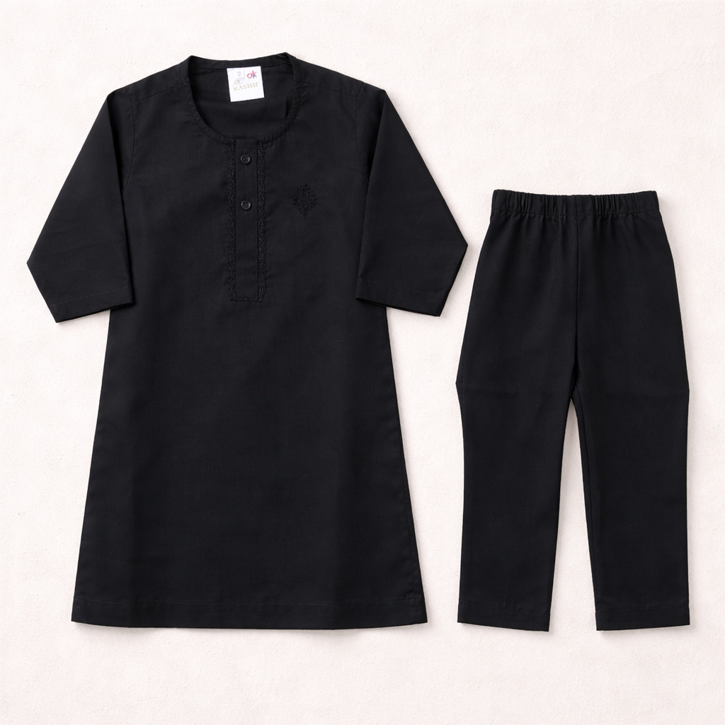 Baby Black Shalwar Kameez