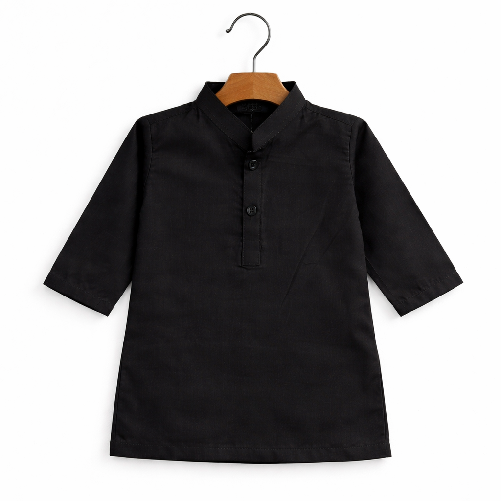 Baby Black Shalwar Kameez with Waist Coat