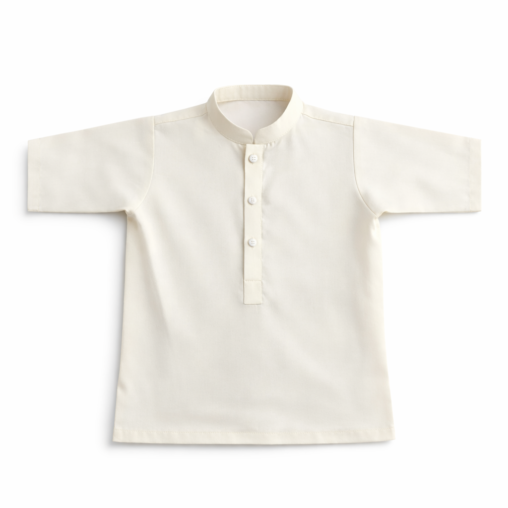 Baby Off-White Shalwar Kameez with Waist Coat