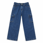 Boys Blue 6 Pocket (Cargo) Baggy Denim Jeans - Lil' Cubs