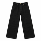 Boys Black Baggy Denim Jeans - Lil' Cubs