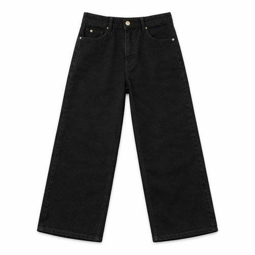 Boys Black Baggy Denim Jeans - Lil' Cubs