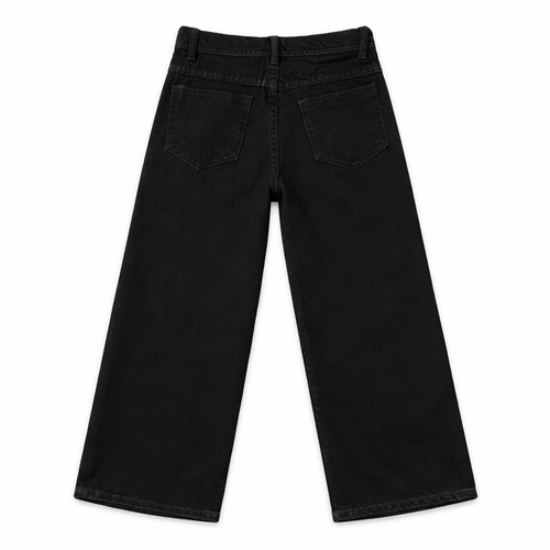 Boys Black Baggy Denim Jeans - Lil' Cubs