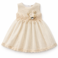 Off White Frock with Lace Work (2-Piece) - Lil' Cubs