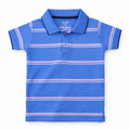 Sky Blue Striped T-Shirt - Lil' Cubs