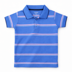 Sky Blue Striped T-Shirt - Lil' Cubs