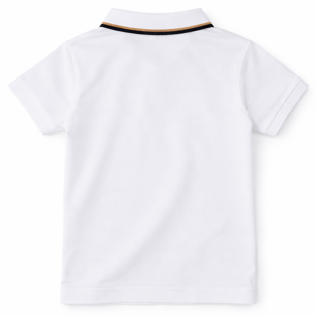 White Polo T-Shirt - Lil' Cubs